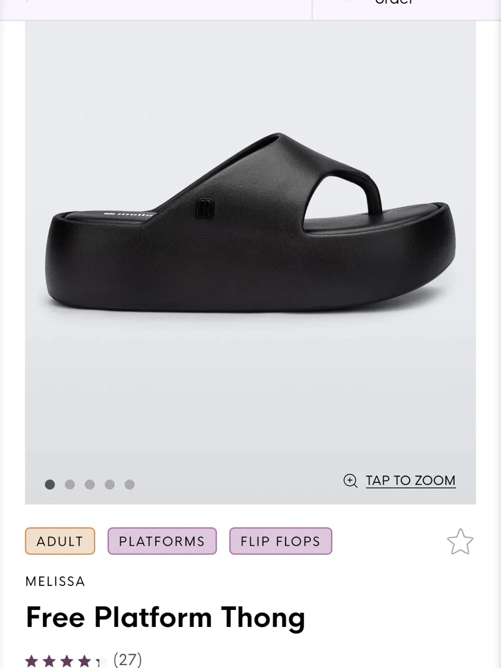 Melissa Free Platform Flip Flops